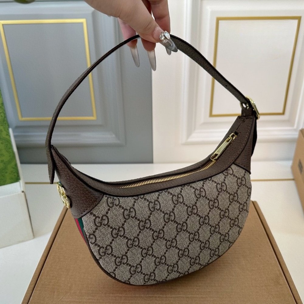 Gvc*1 Ophidia Mini Bag Beige And Ebony 20Cm 658551 96Iwg 8745